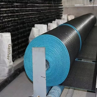 Zware zwarte HDPE schaduwdoekrollen, UV-gestabiliseerd, op maat gemaakte breedte, voor landbouw en boomgaarden.