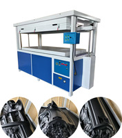 Machine de thermoformage sous vide pour la restauration de tableau de bord de voiture, machine d'enveloppement de couvre-tableau de bord en cuir, machine de thermoformage sous vide