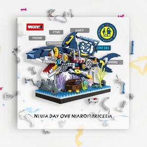 Juguete de Modelo de Tiburón Cyberpunk Móvil Más Vendido, Kit de Construcción Marítimo Oceánico, Bloques de Ensamblaje de Plástico Electrónicos, Venta al por Mayor OEM - Product Image 4