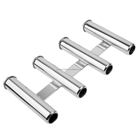 Accessoires de bateau en acier inoxydable AISI316 personnalisés support de canne à pêche à 4 cannes pour pièces de yacht