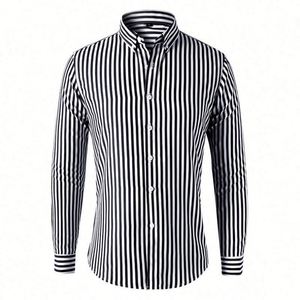 Chemise à manches longues pour homme, à fleurs, vintage, printemps, 100% coton, style coréen, style japonais, coupe slim, J0073 - Product Image 5