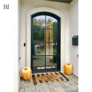 <span class=keywords><strong>Porte</strong></span> d'entrée en fer forgé française au design minimaliste antivol, <span class=keywords><strong>porte</strong></span> <span class=keywords><strong>extérieure</strong></span> de maison, <span class=keywords><strong>porte</strong></span> d'entrée arquée moderne, <span class=keywords><strong>porte</strong></span> de sécurité d'entrée - Product Image 1