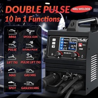 YIJIU MIG-200SP 220V 200A Double impulsion en aluminium fourré Mig Mma onduleur Machine à souder Soudeurs à l'arc portables