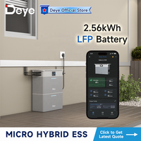 Solution ESS résidentielle personnalisée Deye, batteries de stockage au lithium-ion rechargeables Lifepo4 solaires
