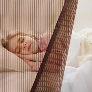 Bande magnétique <span class=keywords><strong>Rideau</strong></span> de <span class=keywords><strong>porte</strong></span> Prévention des mouches Polyester Matériau spécialement conçu Trous <span class=keywords><strong>d</strong></span>'<span class=keywords><strong>entrée</strong></span> intégrés Volets unis Nuances - Product Image 3