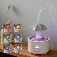 Diffuseur d'aromathérapie écologique coloré en forme de goutte de pluie, humidificateur rotatif à goutte d'eau, télécommande, hydratation liquide pour la maison et le bureau