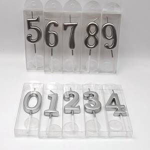 Оптовые роскошные бездымные парафиновые свечи-цифры для дня рождения, Хэллоуина и Рождества по цене поставщика - Product Image 1