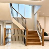 LD-Metal Vente en gros de balustres ronds en aluminium de 5/8 po, accessoires de garde-corps en laiton doré, pièces d'escalier pour la décoration d'escaliers
