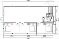 Module de conteneur préfabriqué en acier coloré, mobile et assemblé, pour maison intégrée ou bureau, Zydbx-40, 5+ ans