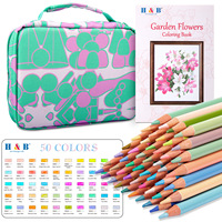 Ensemble de crayons de couleur à base d'huile Macaron 50 couleurs - Fournitures d'art professionnelles pour le dessin et la peinture, vente en gros d'usine