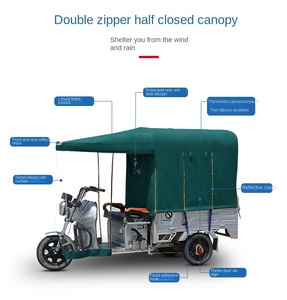 Nouveau design auvent de moto pare-soleil parasol tricycle <span class=keywords><strong>électrique</strong></span> auvent tricycle <span class=keywords><strong>électrique</strong></span> entièrement fermé auvent épaissi - Product Image 1