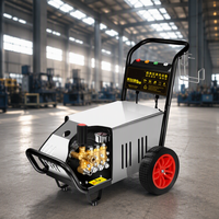 Nettoyeur haute pression électrique manuel mobile 2800W, débit d'eau puissant, nouvelle pompe triplex robuste pour le lavage de voitures