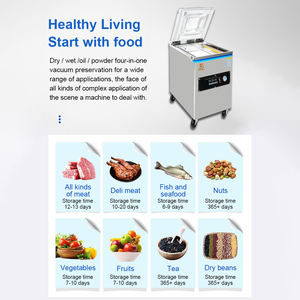 DZ400 all'ingrosso industriale cibo cotto di carne di pollo pesce salsicce di calore sigillante a camera singola macchina confezionatrice sottovuoto - Product Image 4