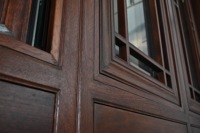 Fenêtre à battants en bois de style antique chinois haut de gamme de luxe conception de balançoire à faible émissivité pour chambre appartement villa manoir utilisation extérieure