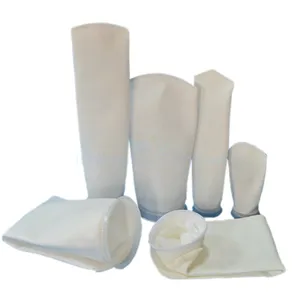 Equivalent OEM 5 Microns Water Treatment Liquid Filter Bag PP/PE Mesh Nylon Filter Cloth Plastic Ring Welded filter bag