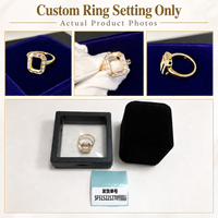 Monture de bague personnalisée en or 10K 14K 18K, platine, argent S925, adaptée à votre pierre, fabricant de bijoux OEM, usine de vente en gros, MOQ 1