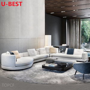 Sofá Esquinero de Cuero Italiano U-best, Combinació<span class=keywords><strong>n</strong></span> de Sofá, Canapé, Divá<span class=keywords><strong>n</strong></span>, Kanepe, Bankstel, Sofy, Muebles para Sala de Estar - Product Image 3