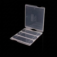 Laboratory Reusable Plastic Storage Microscope Slides Transparent 2 Position Slide Mailer