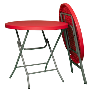Plastic Fold <strong>Small</strong> Folding Molding <strong>Garden</strong> Outdoor Round <strong>Table</strong> - Product Image 1
