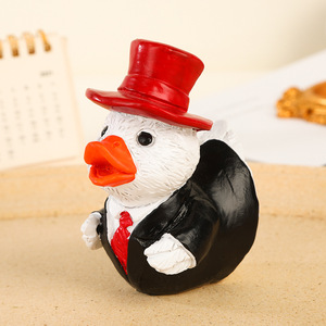 Cute Yellow Duck <b>Car</b> Dashboard Decor Animal Figurine Toy Gift Automotive Interior <b>Ornament</b> Trendy Toys Manufacturer - Product Image 5