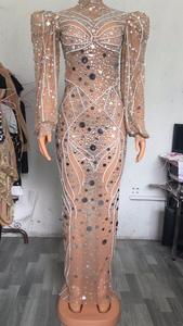 فستان سهرة نسائي فاخر من NOVANCE Y2135C لخريف 2025، مزين بالألماس، ملابس راقية للحفلات - Product Image 4