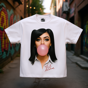 T-shirt graphique Mariah The Scientist pour enfants, coupe oversize, col rond, manches courtes, 100% coton jersey, style streetwear - Product Image 2