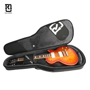 アイリス ブラック リアル ミッション エレキギター ギグバッグ ダブルショルダー ジッパー開閉 ポータブル 耐久性 軽量 オックスフォード 防水 - Product Image 3