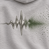 Sweat-shirt unisexe surdimensionné à épaules tombantes avec motif vague, impression DTG/DTF, personnalisable OEM, streetwear, marque privée