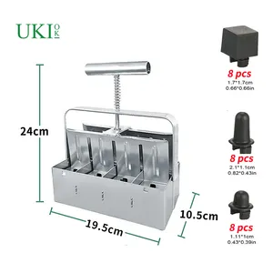 单/双排手动土壤块制造商土壤阻断器集2英寸土壤块工具