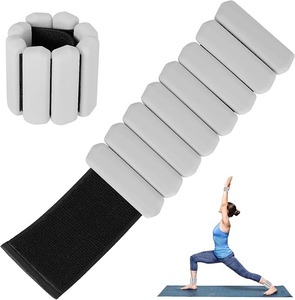 Adjustable Silicone Power Wrists Wrist <b>Weights</b> Hook and Loop Training Bands for Yoga Pilates Gym Exercise - Product Image 1
