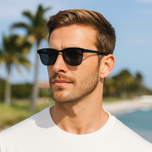 Gafas de Sol de Metal Mate para Hombre, Diseño Clásico, Alta Calidad, Tendencia 2025, Gafas de Sol Polarizadas para Conducir al Aire Libre - Product Image 1