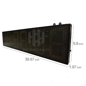 Hangzhou Honghao Remote Control elektronik, bingkai aluminium tahan lama 8 "4-bit <span class=keywords><strong>LED</strong></span> pengatur waktu mundur positif elektronik - Product Image 5