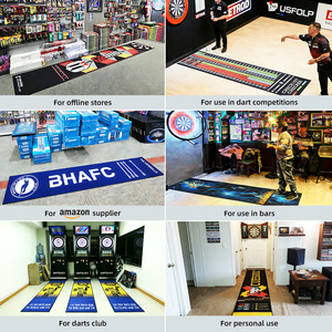Alfombra de Dardos Impresa al por Mayor con Marcas Oficiales de Doble Distancia para Entrenamiento Profesional de Clubes de Competición de Dardos - Product Image 5