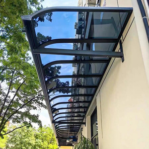 Lámina de policarbonato Xinshiyuan gris, duradera, de diseño moderno para aleros de balcón, toldo, techo, parasol, personalizable - Product Image 1