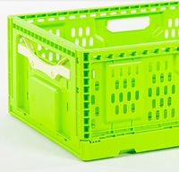 Conteneurs en plastique perforés empilables et pliables robustes - Boîte de rangement multi-usages écologique pour le transport