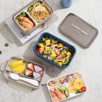 Boîte à bento étanche pour adultes, boîte à lunch en acier inoxydable 304 avec compartiments, sans BPA, passe au lave-vaisselle, pour le bureau et l'école