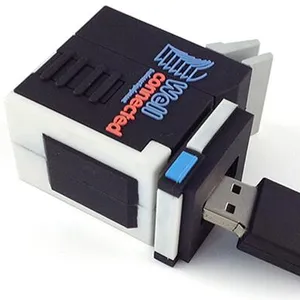 3D Aangepaste Rubber Pvc Custom Made Usb Flash Drive Printer Vormige Schattige Usb 2.0 Pen Drive Printer
