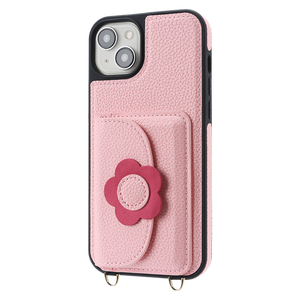 Funda Tipo Cartera con Correa Cruzada para <span class=keywords><strong>iPhone</strong></span> 13 <span class=keywords><strong>Pro</strong></span> Max/14 <span class=keywords><strong>Pro</strong></span>/15/16, Diseño Floral - Product Image 2