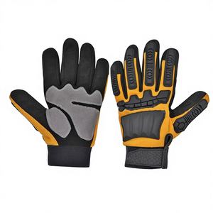 Guantes de Seguridad TPR de Alta Calidad con Forro de Algodón, Resistentes a Impactos, Cortes y Vibraciones, para Mecánicos de Campos Petroleros, Reducción de Impactos para Conductores - Product Image 1