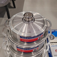 LOVFE Ensemble de 12 casseroles et poêles en aluminium forgé antiadhésif de haute qualité pour la cuisine
