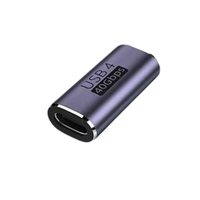 Adaptateur convertisseur de charge rapide de 90 à 180 degrés TYPE-C mâle à femelle USB côté angle moyen 40Gbps