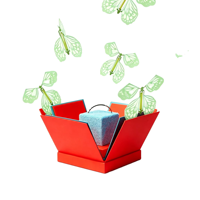 Boîte Cadeau Explosive Papillon Volant Motif Cœur - Jouets et Fleurs pour Célébrer les Femmes, les Hommes, les Meilleurs Amis, Maman, la Saint-Valentin