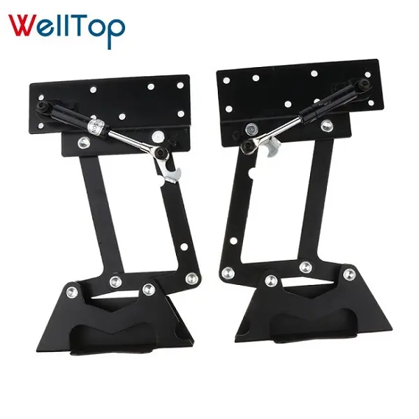 WT01-04 Welltop Acessórios para móveis Mecanismo de mesa de café Mesa dobrável Mecanismo de elevação de mesa com mola a gás