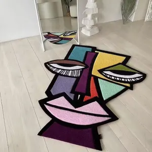 个性定制地毯设计室内儿童手工地毯手工簇绒地毯