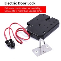 Serrure Électrique 12V pour Armoire, Verrou Métallique Antivol Sans Clé pour Casier de Rangement, Distributeur Automatique, Boîte aux Lettres, Tiroir, Armoire 24V