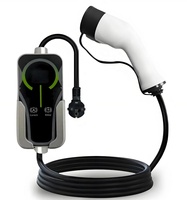 Chargeur de voiture électrique mobile 7KW 32A Type 2, station de recharge portable pour véhicules électriques, chargeur rapide pour voitures électriques, protection IP54, 100-220V, cordon de 5 m