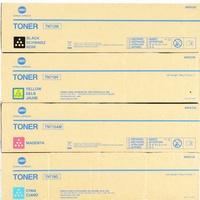 Cartouche de toner couleur originale TN713 Konica Minolta CMKY, emballage complet en vrac pour Bizhub C759 C659
