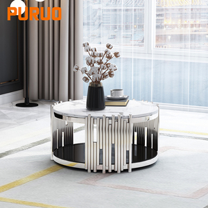 <span class=keywords><strong>Tavolino</strong></span> da Centro per Hotel e Casa con Struttura in Metallo Dorato e Piano in <span class=keywords><strong>Vetro</strong></span> Temperato <span class=keywords><strong>Nero</strong></span> - Product Image 5