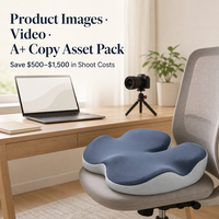 Coussin de chaise ergonomique en mousse à mémoire de forme avec soutien du coccyx pour une assise prolongée, respirant, pour le bureau