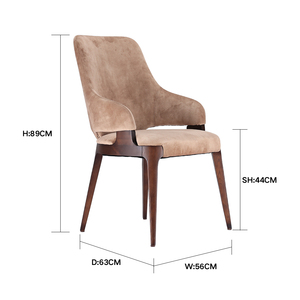 <span class=keywords><strong>Balley</strong></span> เก้าอี้ห้องรับประทานอาหารหนังสังเคราะห์หรูหรา, เฟอร์นิเจอร์บ้านทันสมัยทันสมัยคุณภาพสูงและทนทานสำหรับอพาร์ทเมนต์กลางแจ้ง - Product Image 6